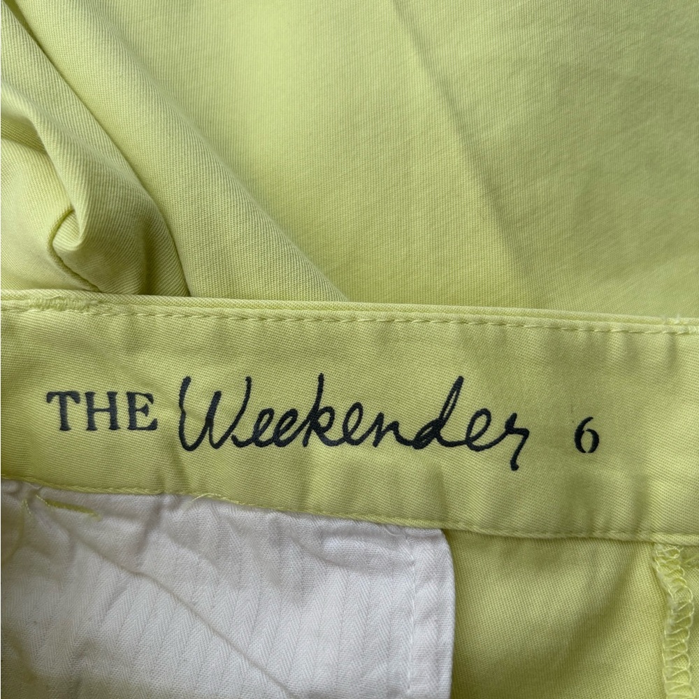 Talbots Lemon Yellow Straight Leg Ankle Pants, Size: 6 - Picture 6 of 7